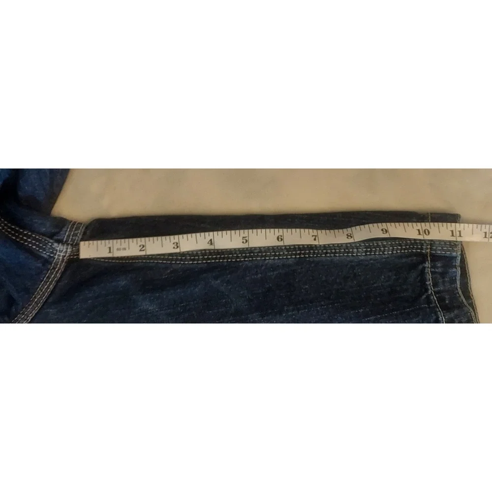 Polo Jeans Ralph Lauren Mens Vintage Y2K Baggy Denim Board Shorts Jorts Size XL